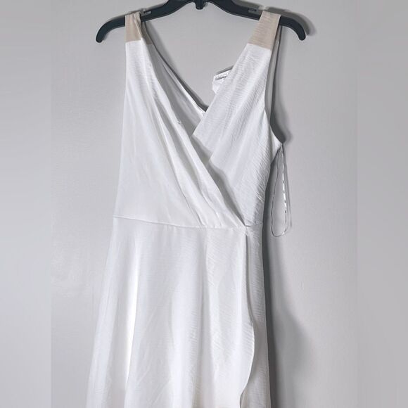 Dkny Plus Womens Size Colorblocked Faux-Wrap Dress size 14 new - Picture 8 of 13